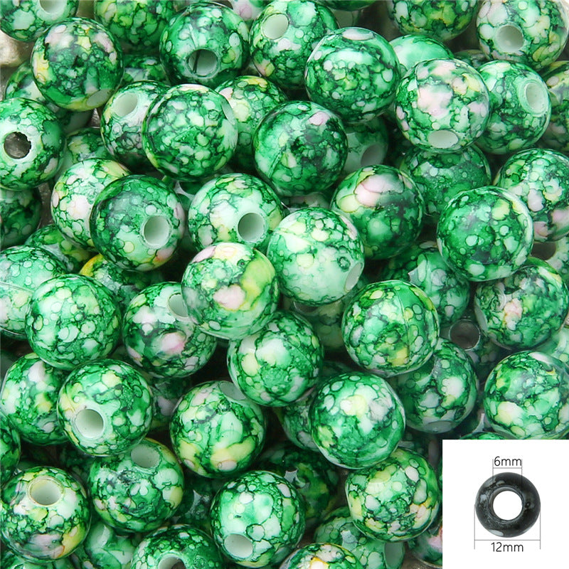 Wholesale 20PCS Flower Circle Imitation Pearl Acrylic Beads
